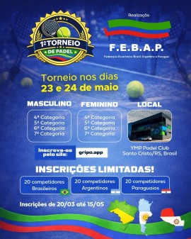 1º Torneio de Padel da FEBAP