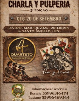 Charla y Pulperia - 5ª Edição