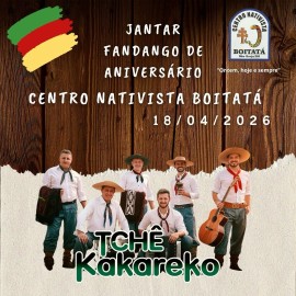 Jantar Fandango de Aniversário - Centro Nativista Boitatá