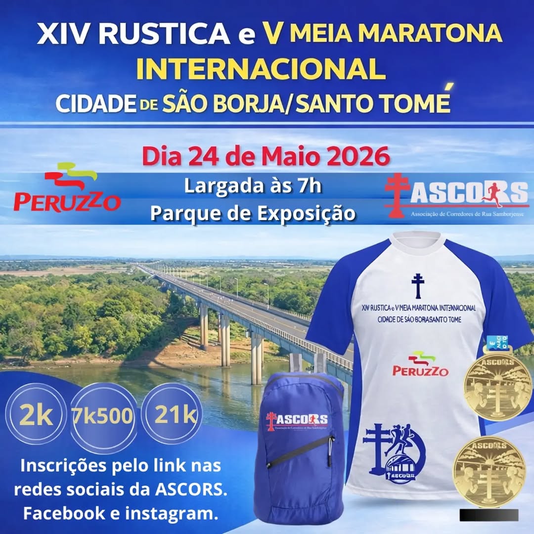 XIV Rústica e V Meia Maratona Internacional Cidade de São Borja / Santo Tomé