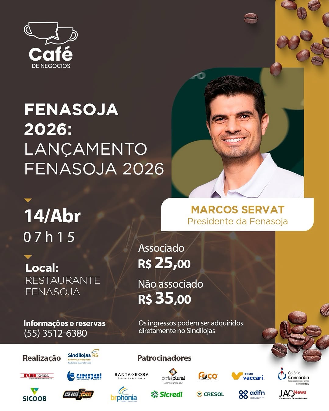 Café de Negócios - Lançamento Fenasoja 2026