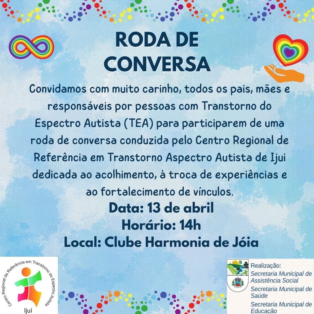 Roda de Conversa sobre TEA - Acolhimento às Famílias