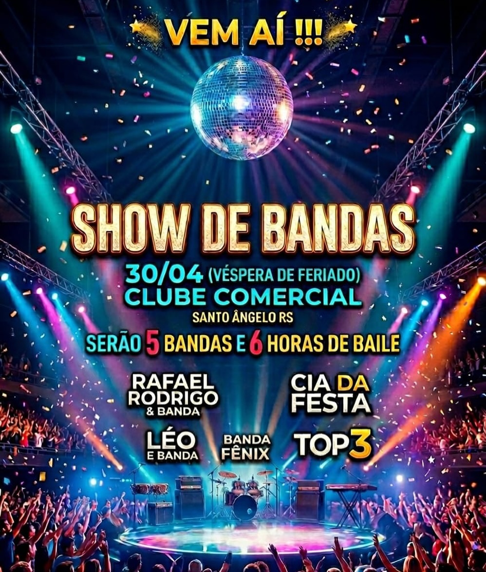 Show de Bandas - Clube Comercial