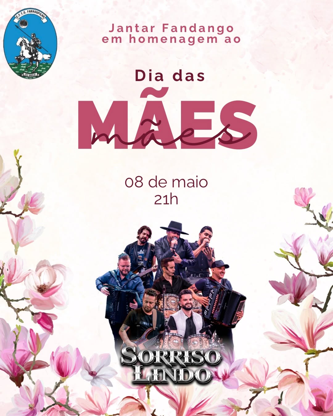 Jantar Fandango em Homenagem ao Dia das Mães - Sorriso Lindo