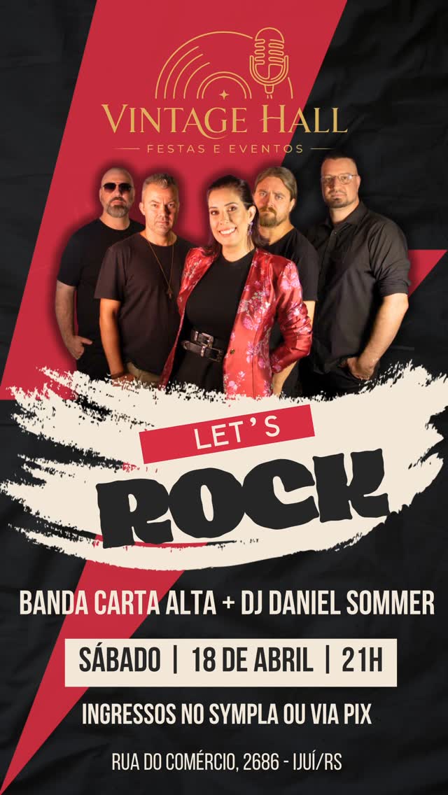 Let's Rock: Banda Carta Alta + DJ Daniel Sommer