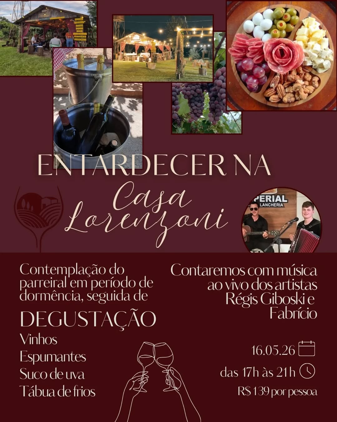 Entardecer na Casa Lorenzoni