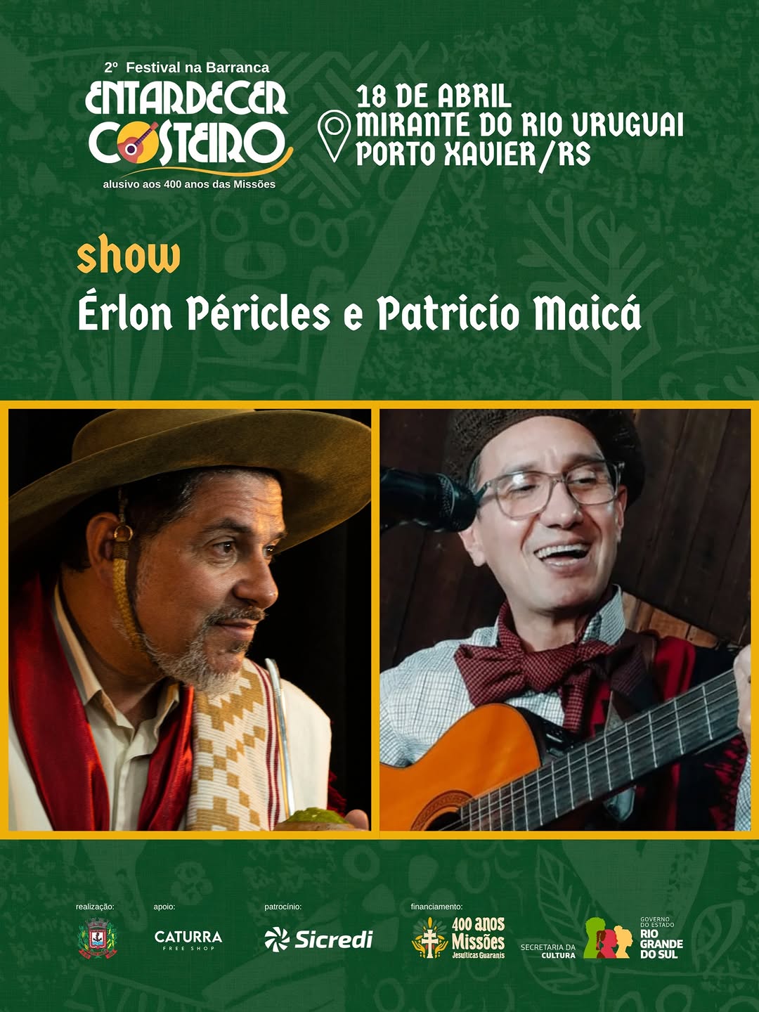 Entardecer Costeiro - Show Érlon Péricles e Patrício Maicá