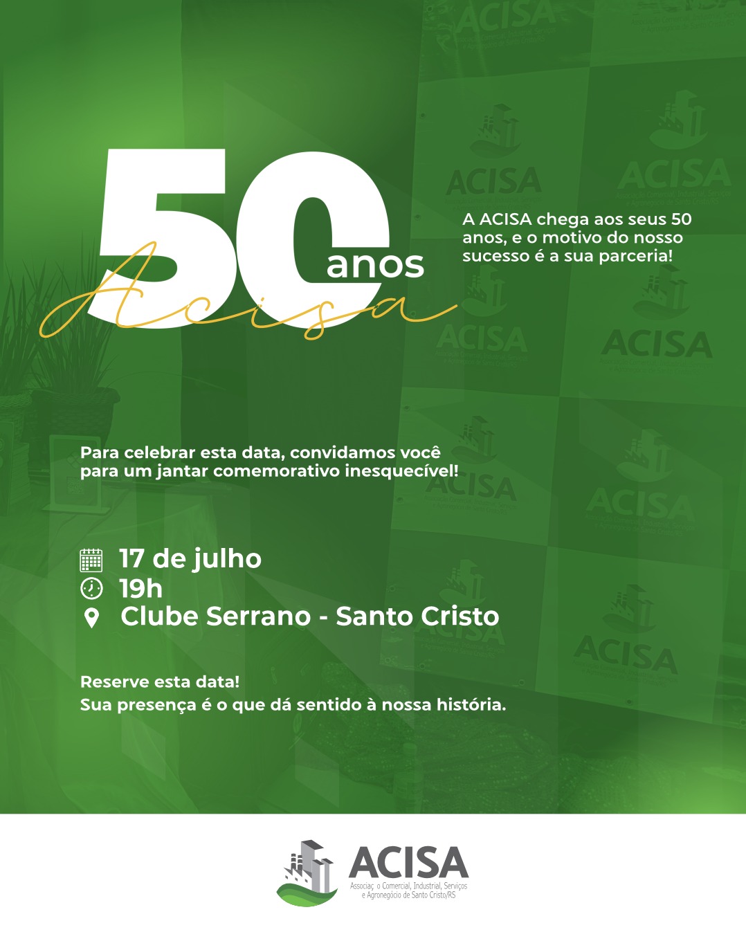 50 anos ACISA - Jantar Comemorativo