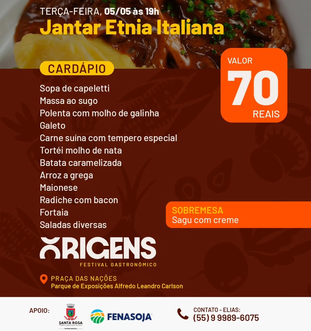 Jantar Etnia Italiana - Origens