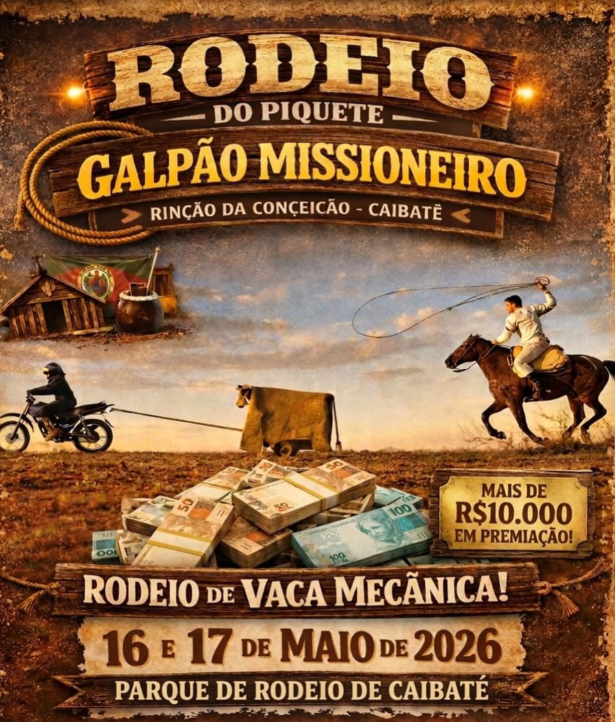 Rodeio do Piquete Galpão Missioneiro - Rodeio de Vaca Mecânica