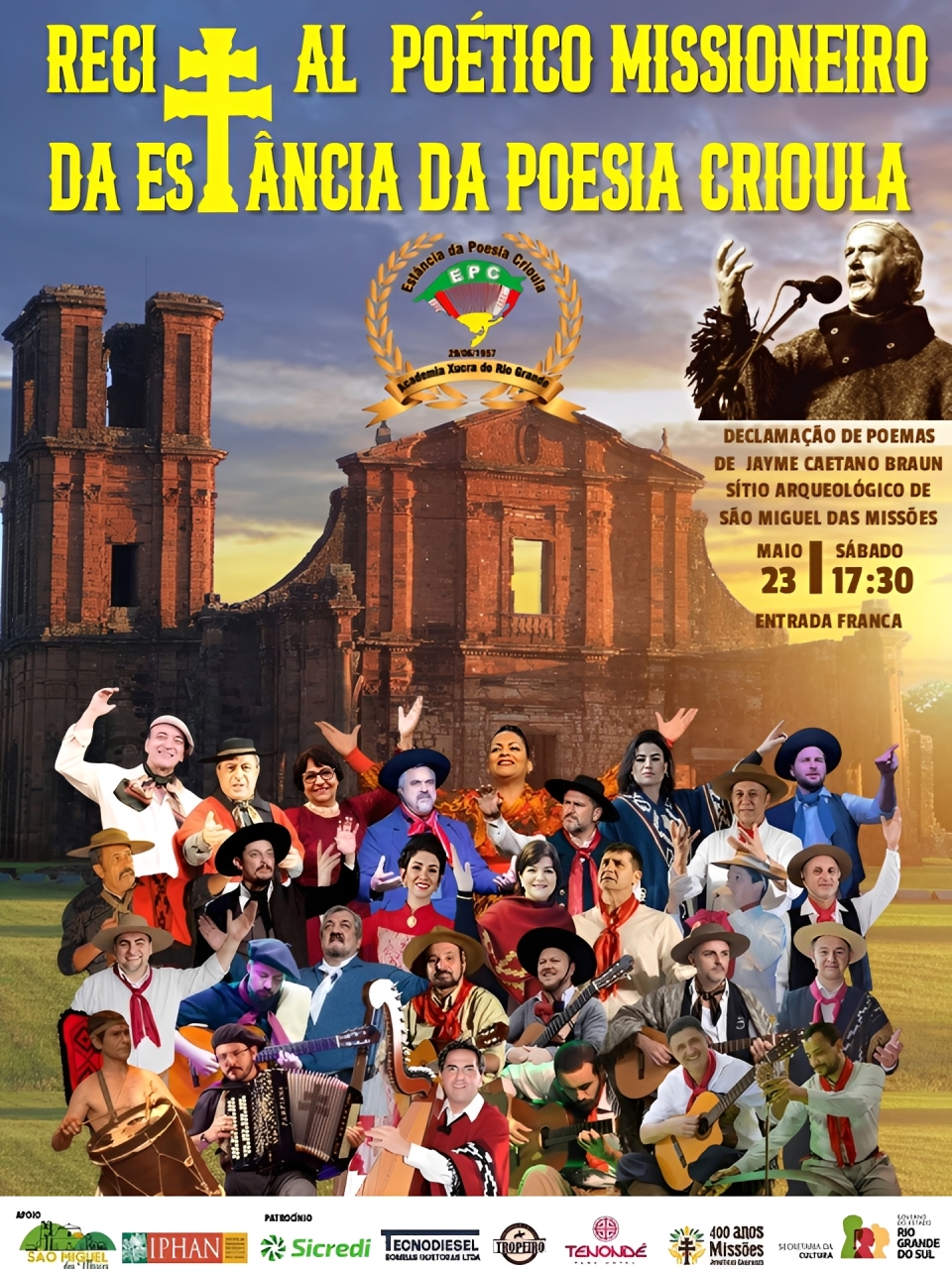 Recital Poético Missioneiro da Estância da Poesia Crioula