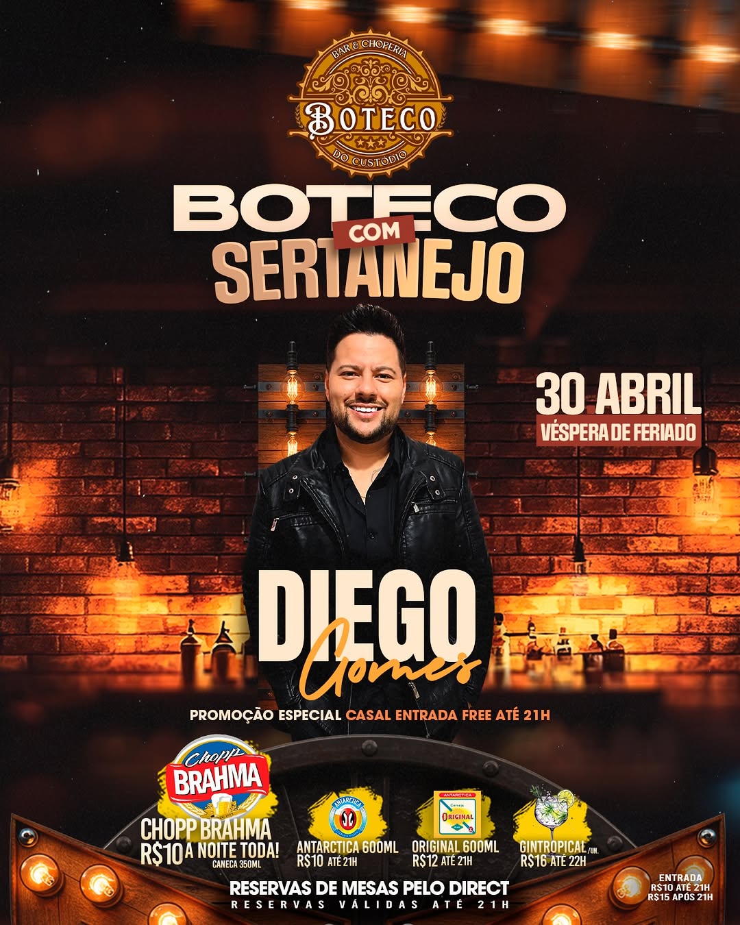 Boteco com Sertanejo - Diego Gomes