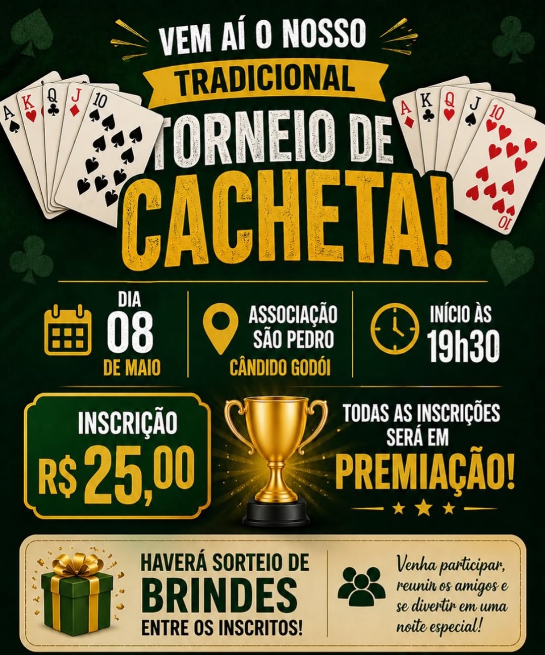 Torneio de Cacheta - Associação São Pedro