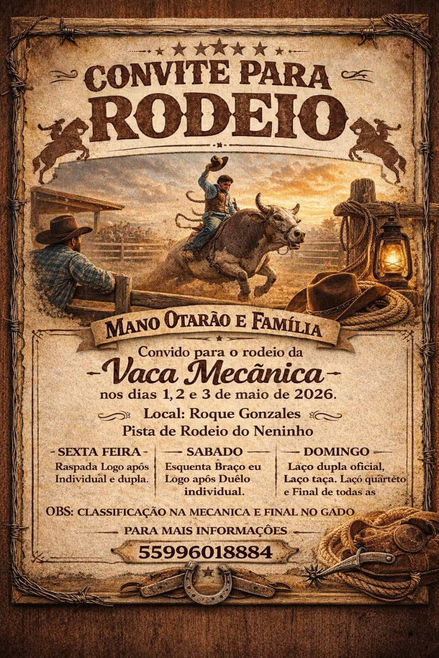 Rodeio Vaca Mecânica - Mano Otarão e Família