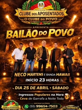 Bailão do Povo - Neco Martens e Banda Hawaii