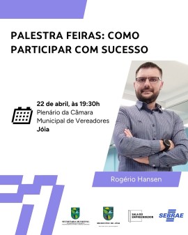 Palestra: Feiras - Como Participar com Sucesso