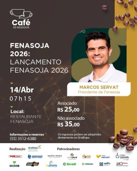 Café de Negócios - Lançamento Fenasoja 2026