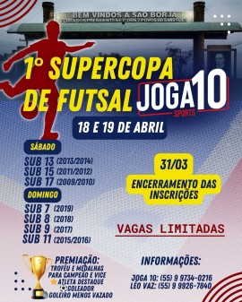 1º Supercopa de Futsal Joga10