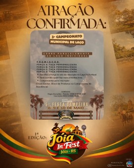 3º Campeonato Municipal de Laço - Joia In Fest