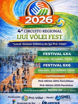 4º Circuito Regional Ijuí Vôlei Fest 2026