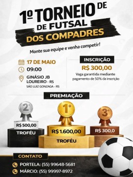 1º Torneio de Futsal dos Compadres