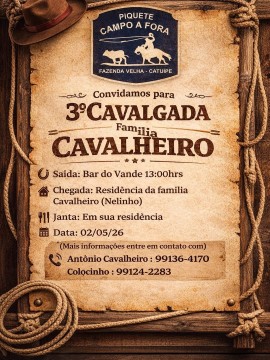 3ª Cavalgada da Família Cavalheiro