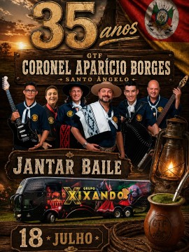 35 anos - GTF Coronel Aparício Borges | Jantar Baile