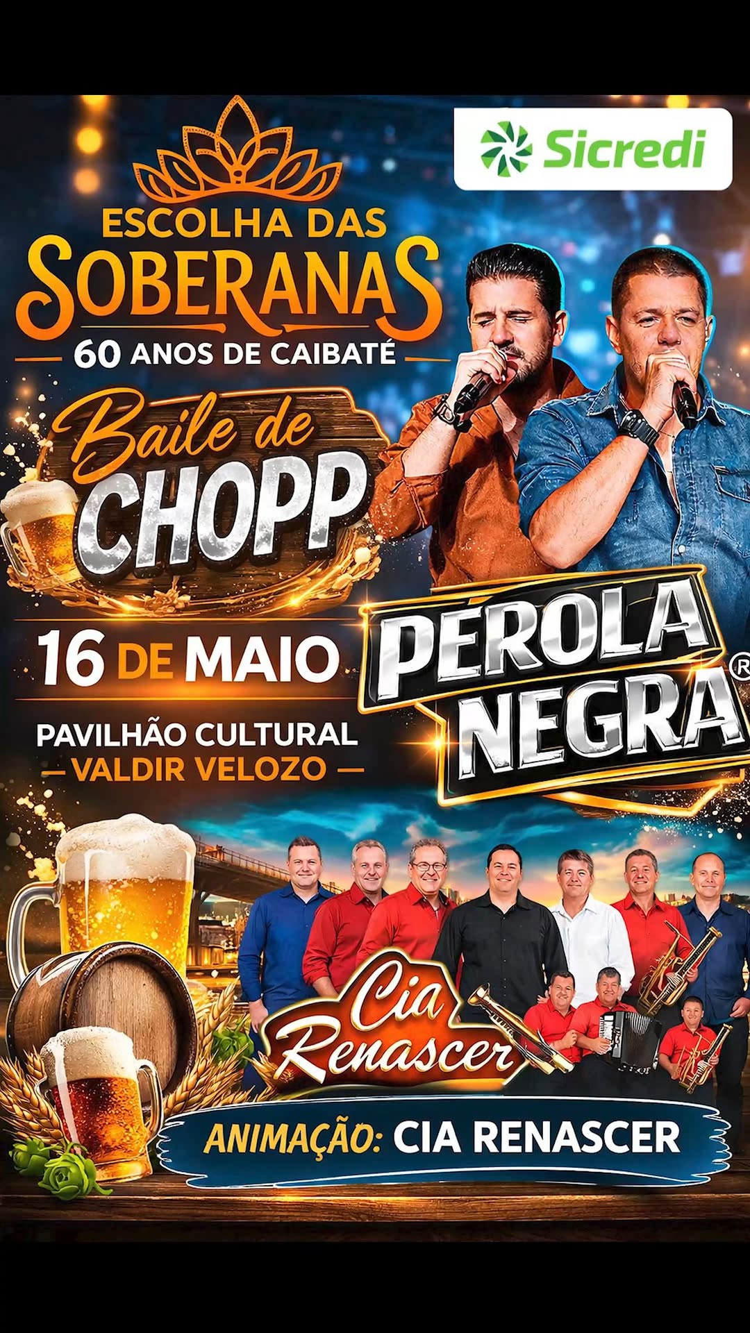 Escolha das Soberanas | Baile do Chopp - 60 Anos de Caibaté