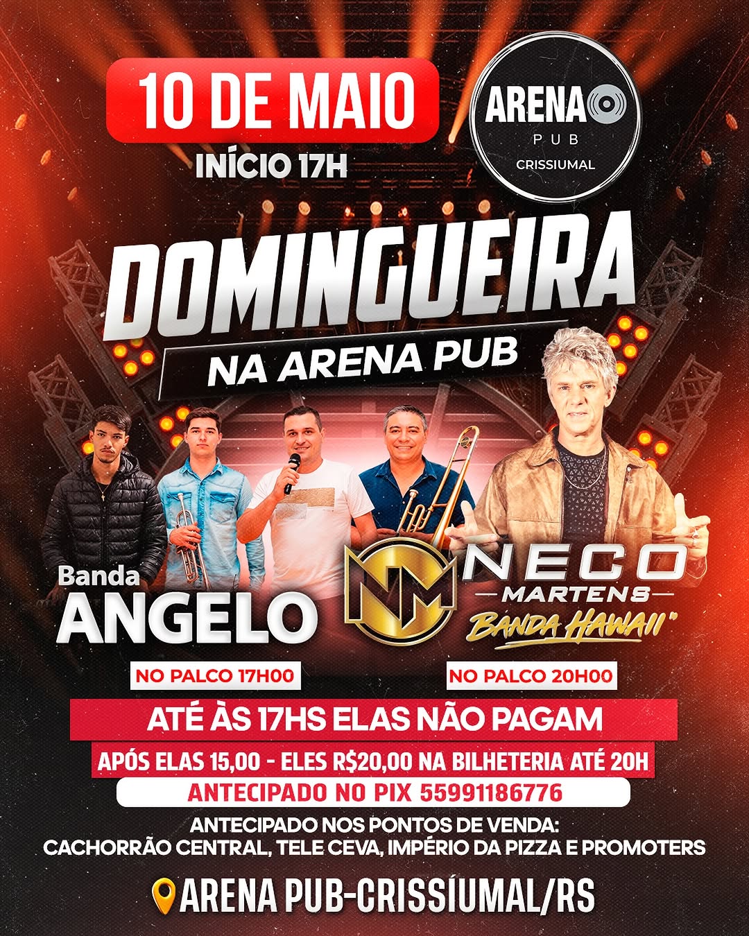 Domingueira na Arena Pub - Crissiumal