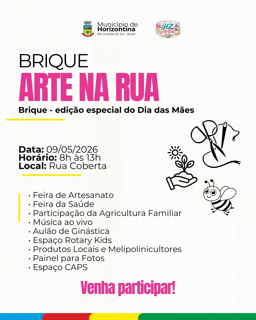 Brique Arte na Rua - Edição Dia das Mães