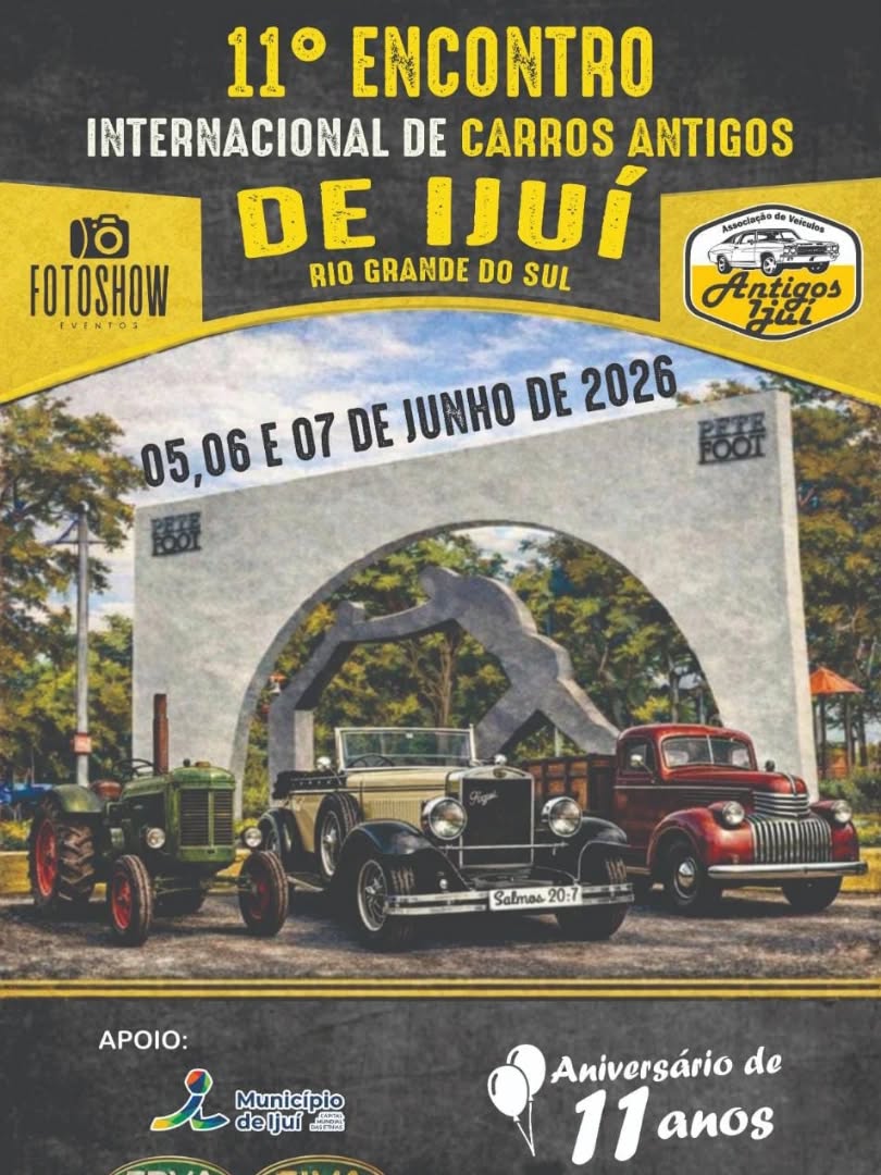 11º Encontro Internacional de Carros Antigos de Ijuí