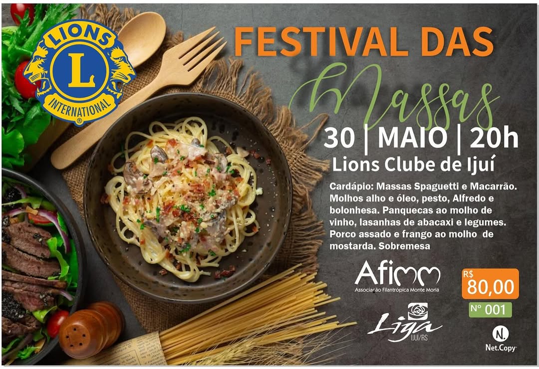 Festival das Massas - Lions Clube de Ijuí