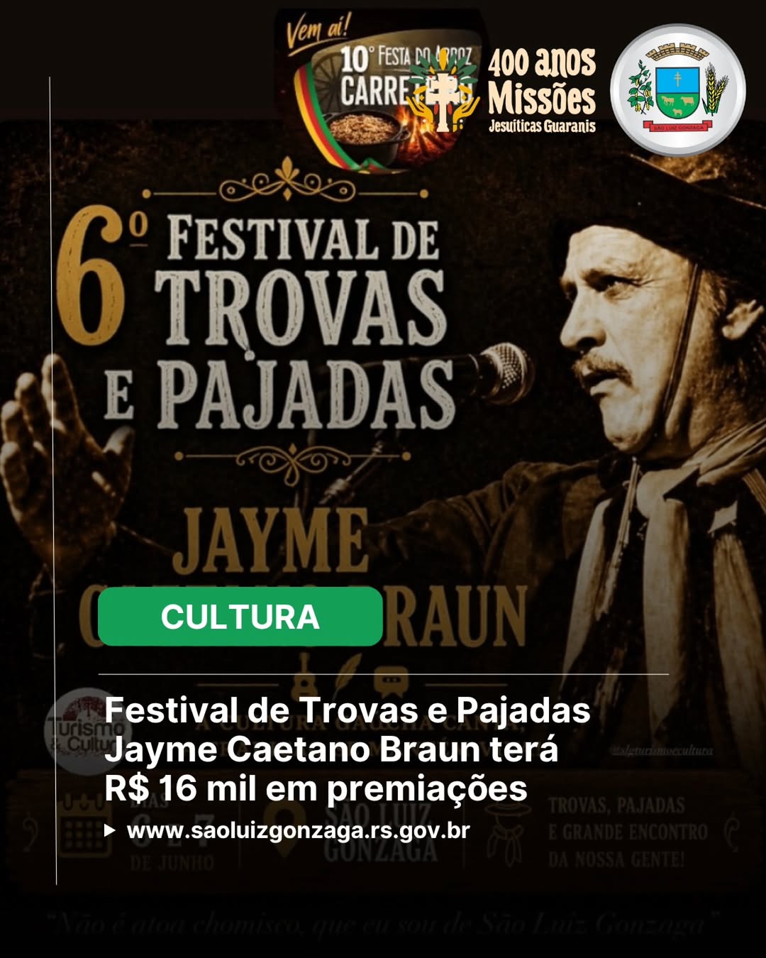 6º Festival de Trovas e Pajadas Jayme Caetano Braun