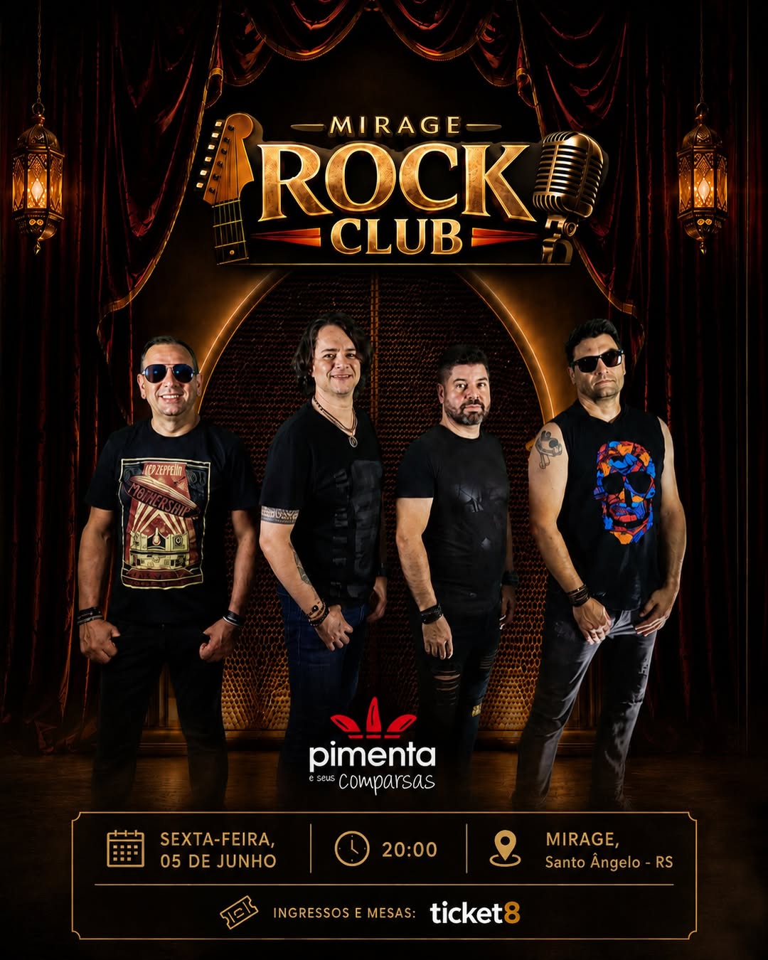 Mirage Rock Club - Pimenta e Seus Comparsas