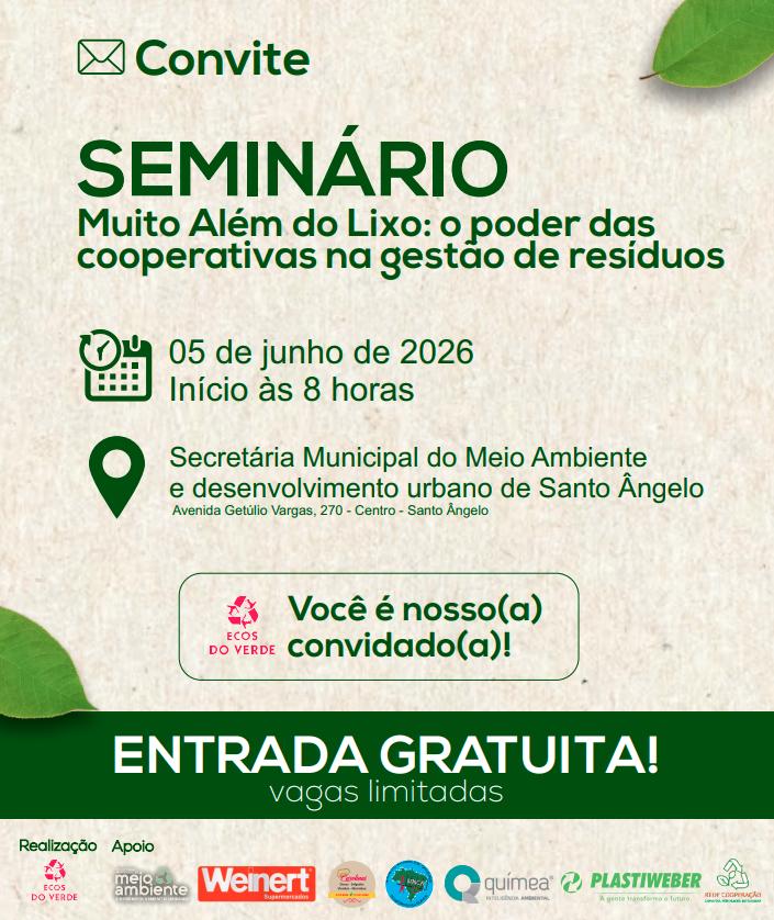 Seminário - Muito Além do Lixo: o poder das cooperativas na gestão de resíduos