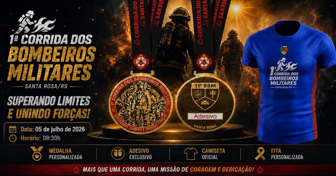 1ª Corrida dos Bombeiros Militares - Santa Rosa/RS