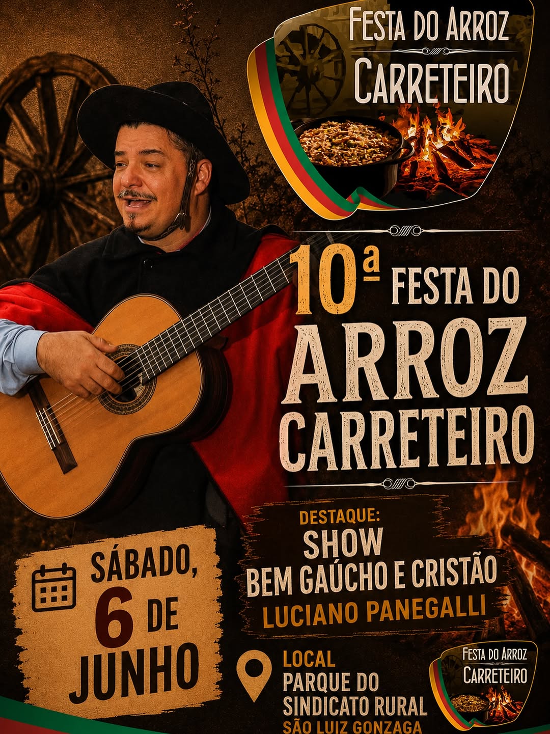 Show Bem Gaúcho e Cristão com Luciano Panegalli - 10ª Festa do Arroz Carreteiro
