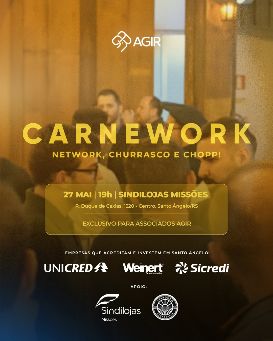 Carnework AGIR - Network, Churrasco e Chopp