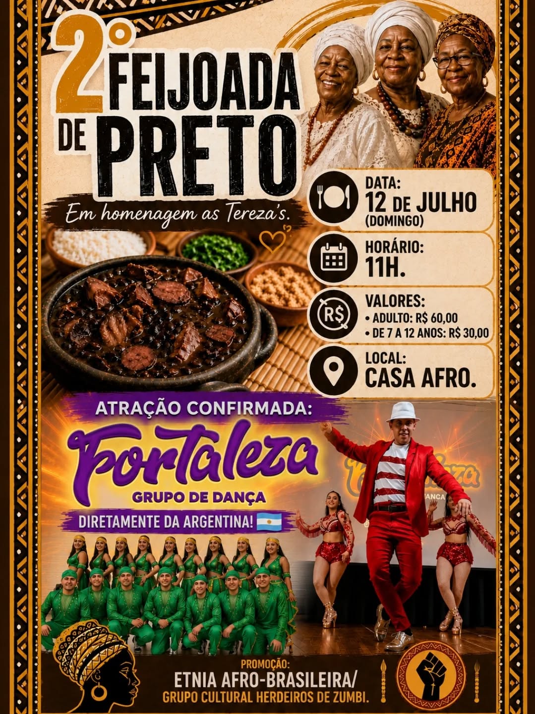 2ª Feijoada de Preto - Em Homenagem às Tereza's