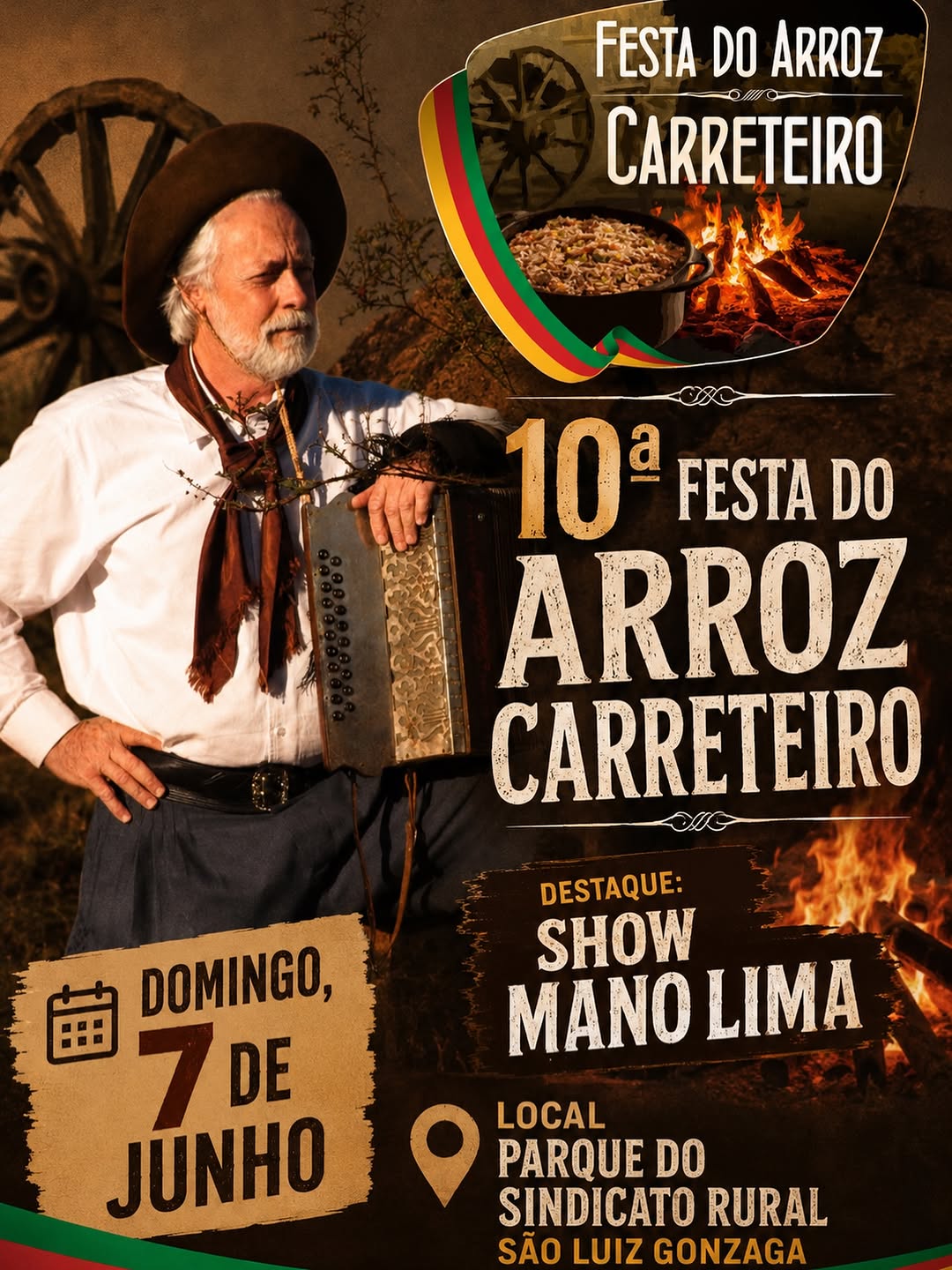 Show Mano Lima - 10ª Festa do Arroz Carreteiro