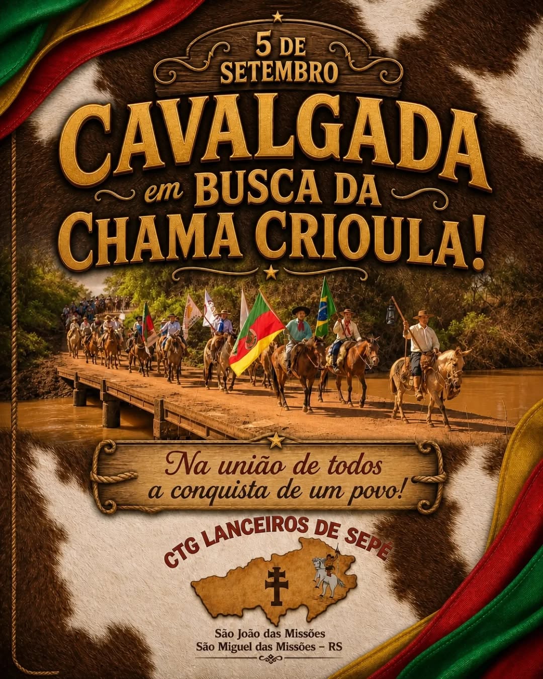 Cavalgada em Busca da Chama Crioula