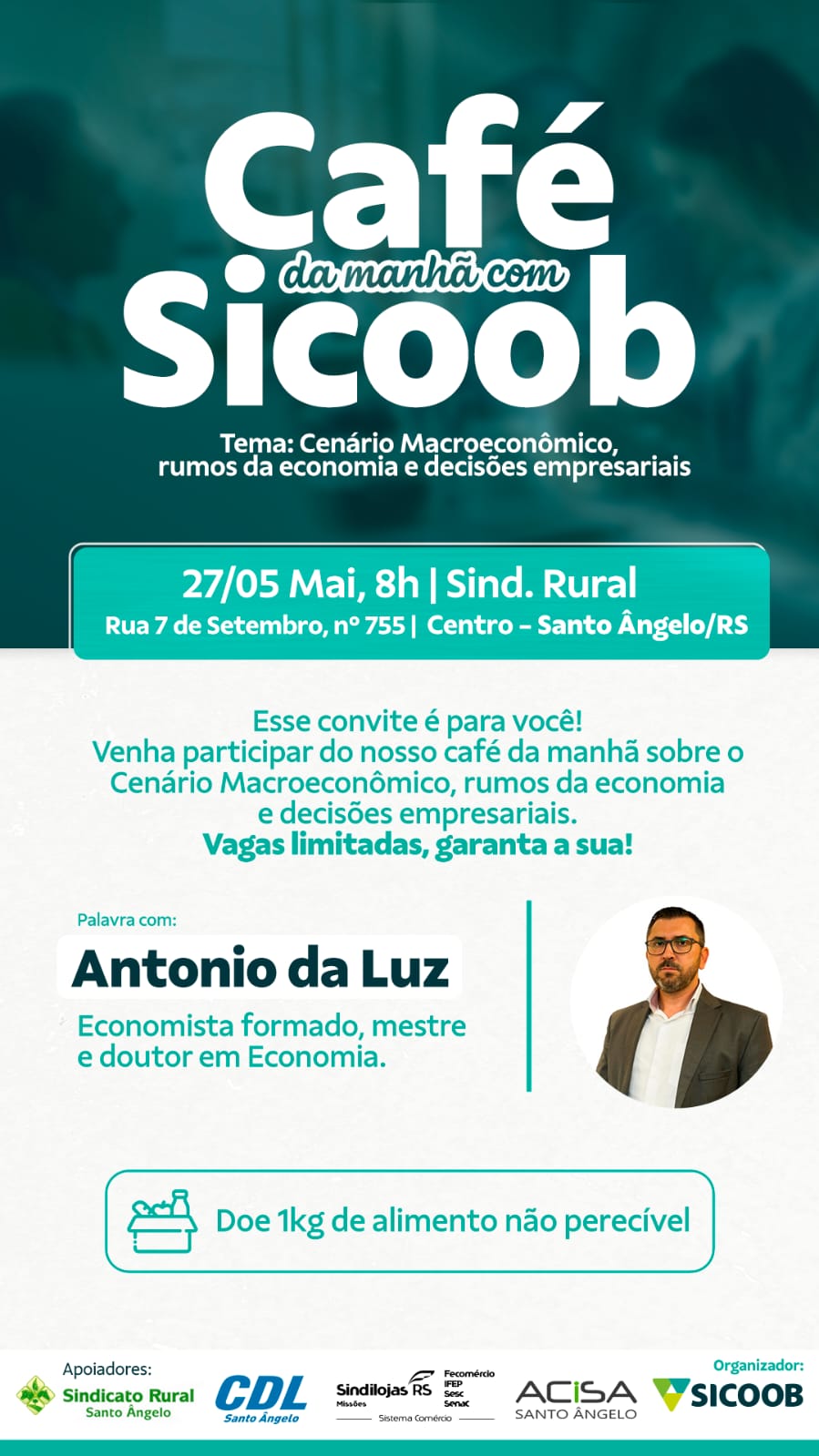 Café da manhã com Sicoob - Cenário Macroeconômico