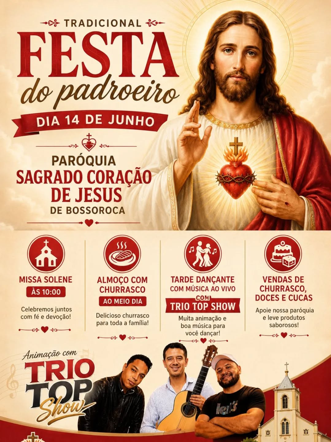 Tradicional Festa do Padroeiro - Paróquia Sagrado Coração de Jesus