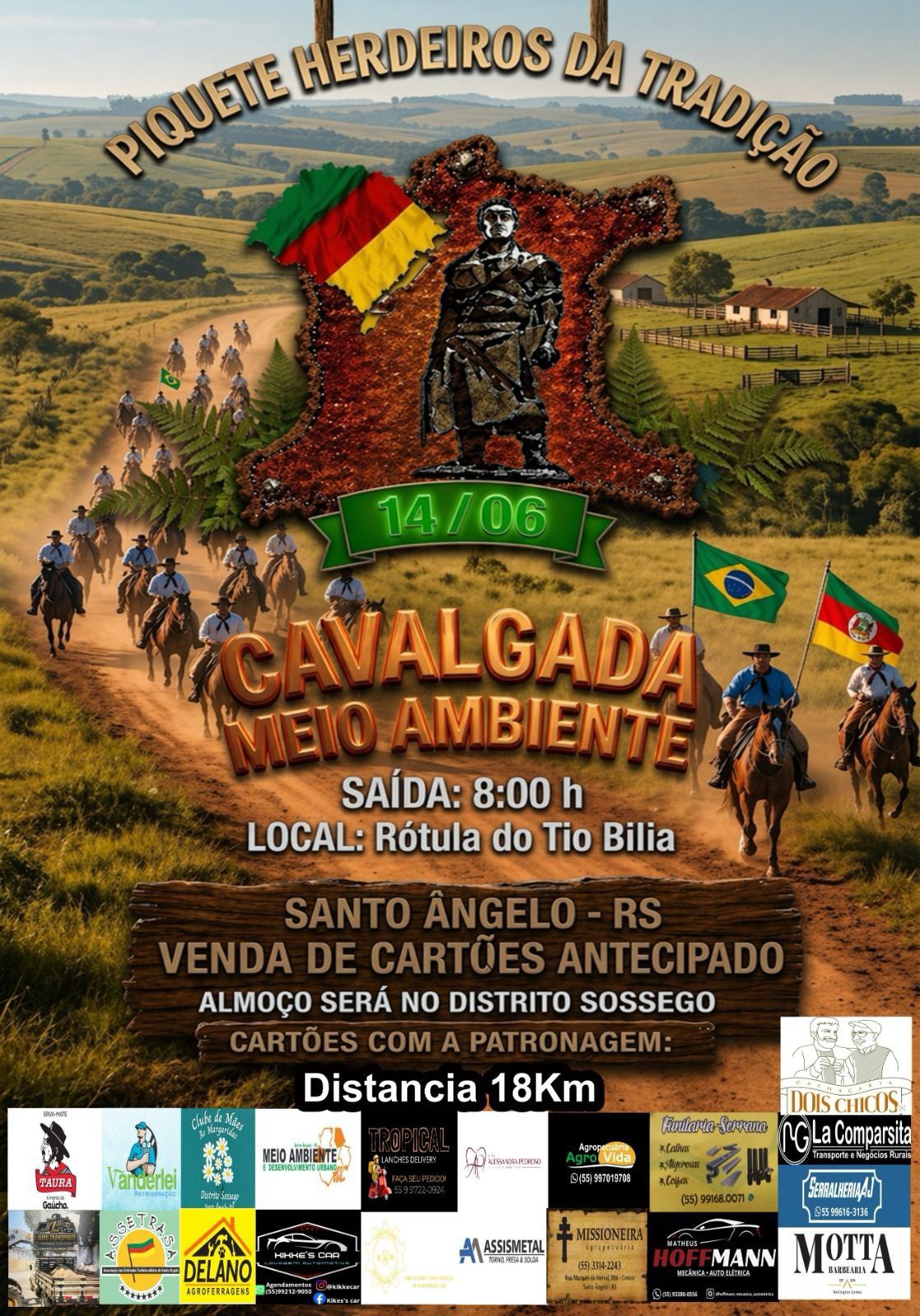 Cavalgada Meio Ambiente - Piquete Herdeiros da Tradição