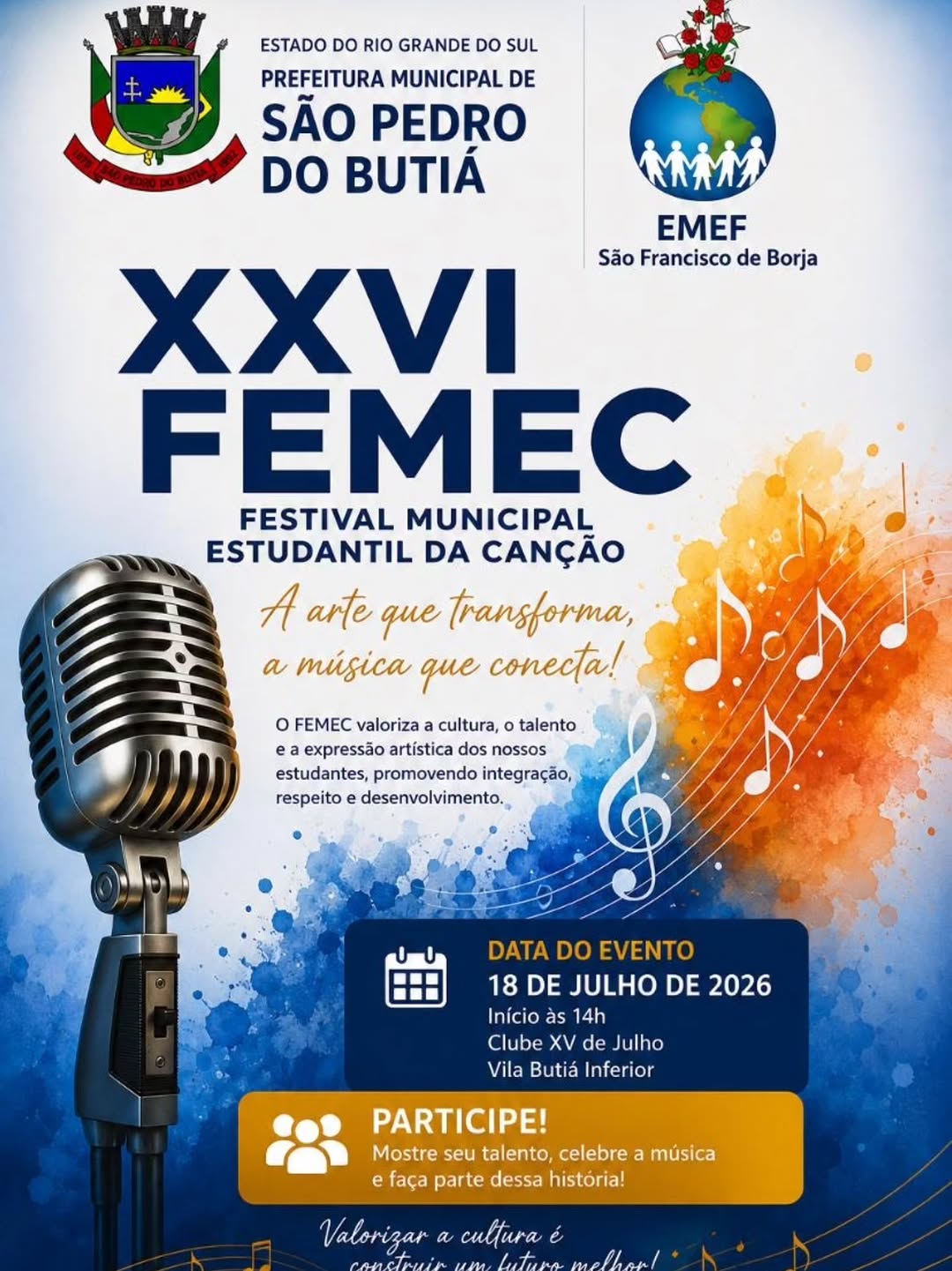 XXVI FEMEC - Festival Municipal Estudantil da Canção