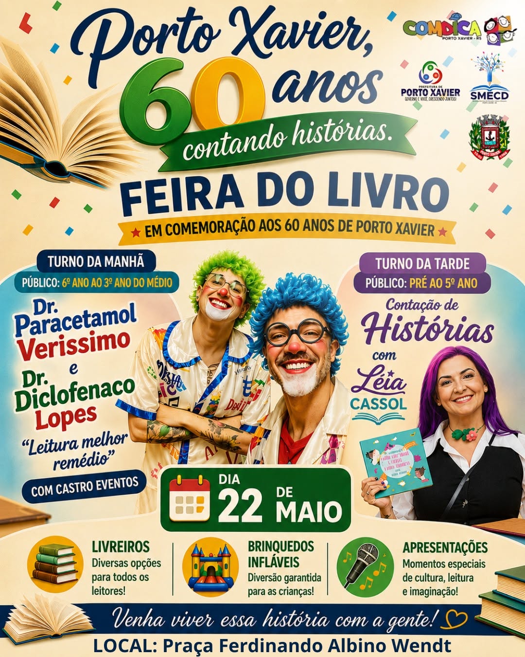 Feira do Livro - Porto Xavier 60 anos