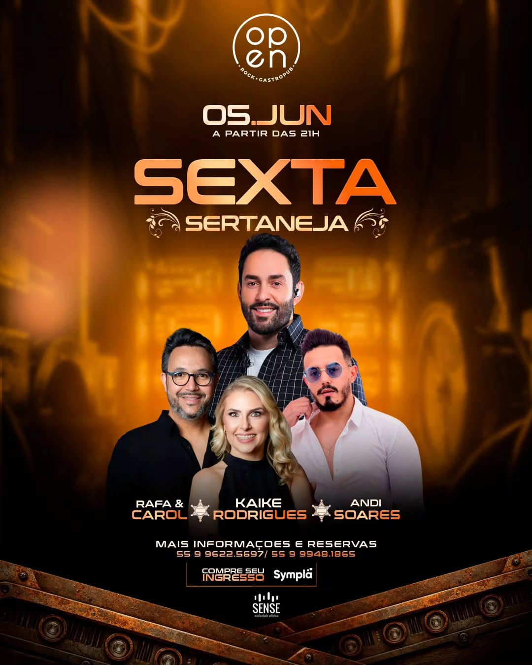 Sexta Sertaneja - Open Rock Gastropub