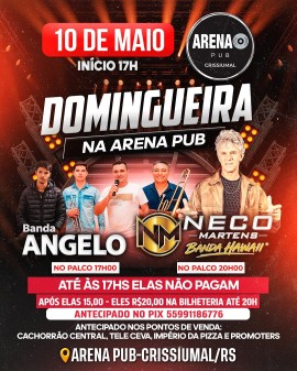Domingueira na Arena Pub - Crissiumal