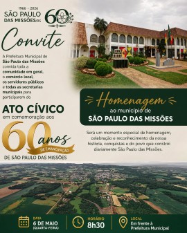 Ato Cívico - 60 anos de Emancipação de São Paulo das Missões