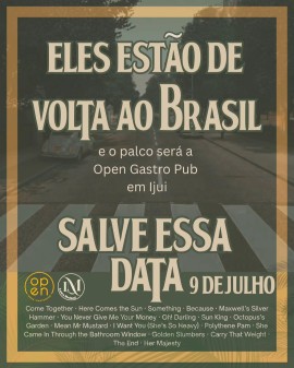 Eles estão de volta ao Brasil - Cover dos Beatles em Ijuí